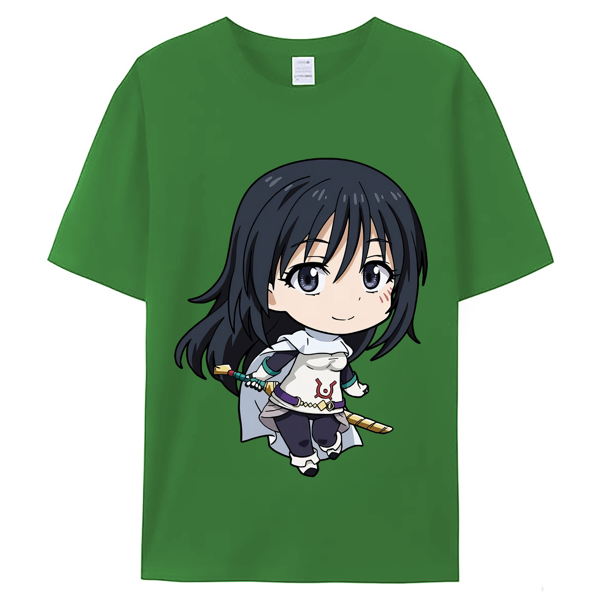 （画像用） 転スラ Regarding Reincarnated to Slime レディースカジュアルプリントTシャツ（綿100％）